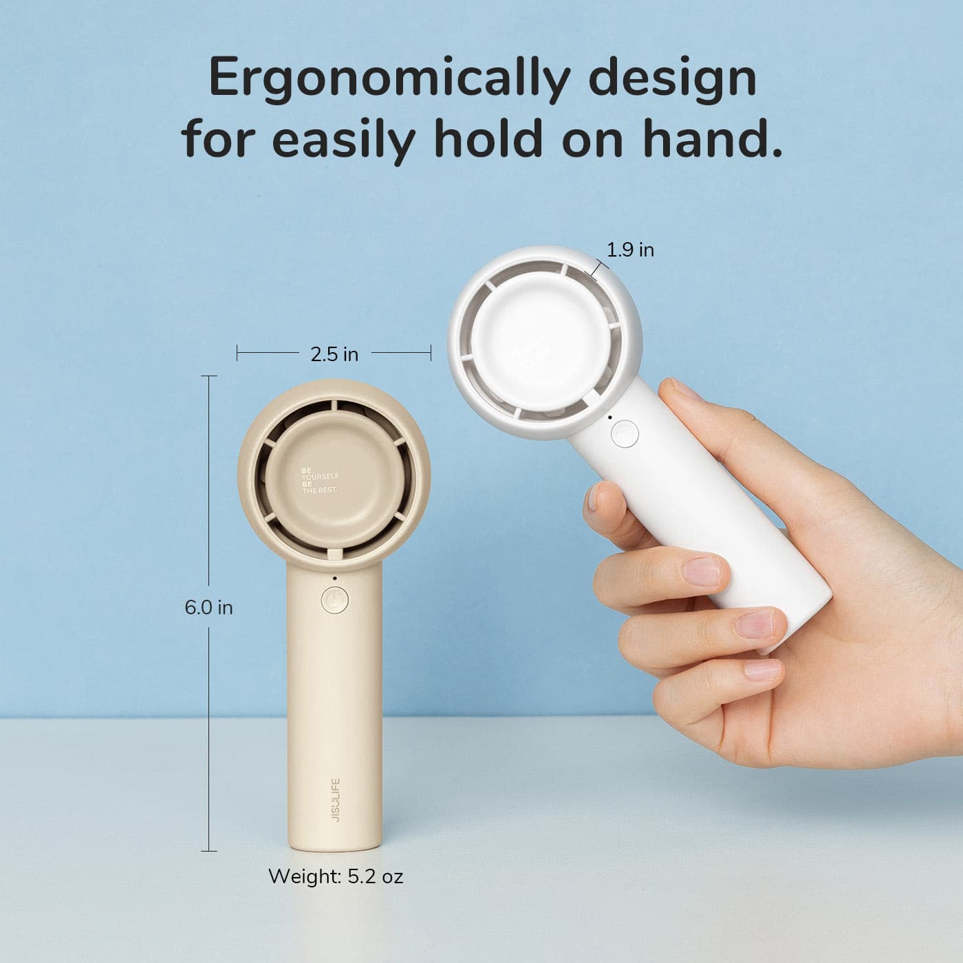 JISULIFE Handheld Fan Life5.