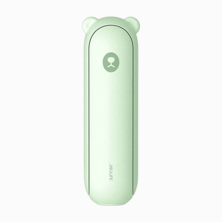 JISULIFE Handheld Fan with 4800 mAh Powerbank, Pocket Personal Fan, Enhanced Airflow, Rechargeable Quiet Mini Fan.