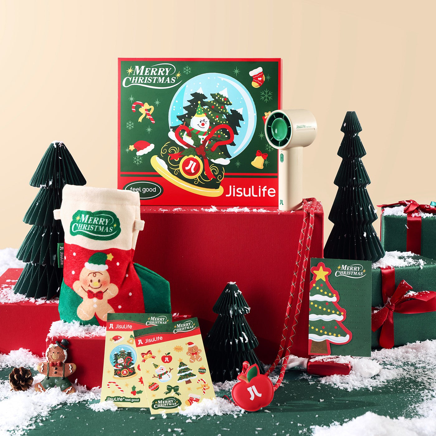 JisuLife Handheld Fan Life10-Christmas