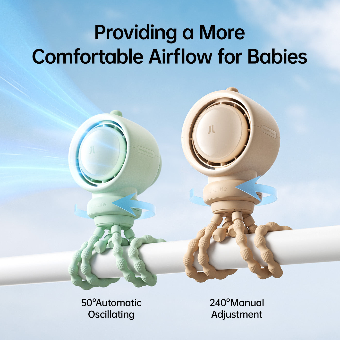baby stroller fan JisuLife Stroller Fan Life2S