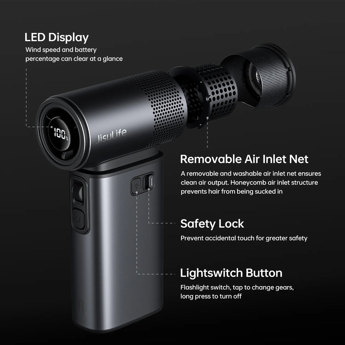 Ultra2 Handheld Fan | 100 Speeds & 25H Battery | JISULIFE Ultra2 Handheld Fan | 100 Speeds & 25H Battery | JISULIFE