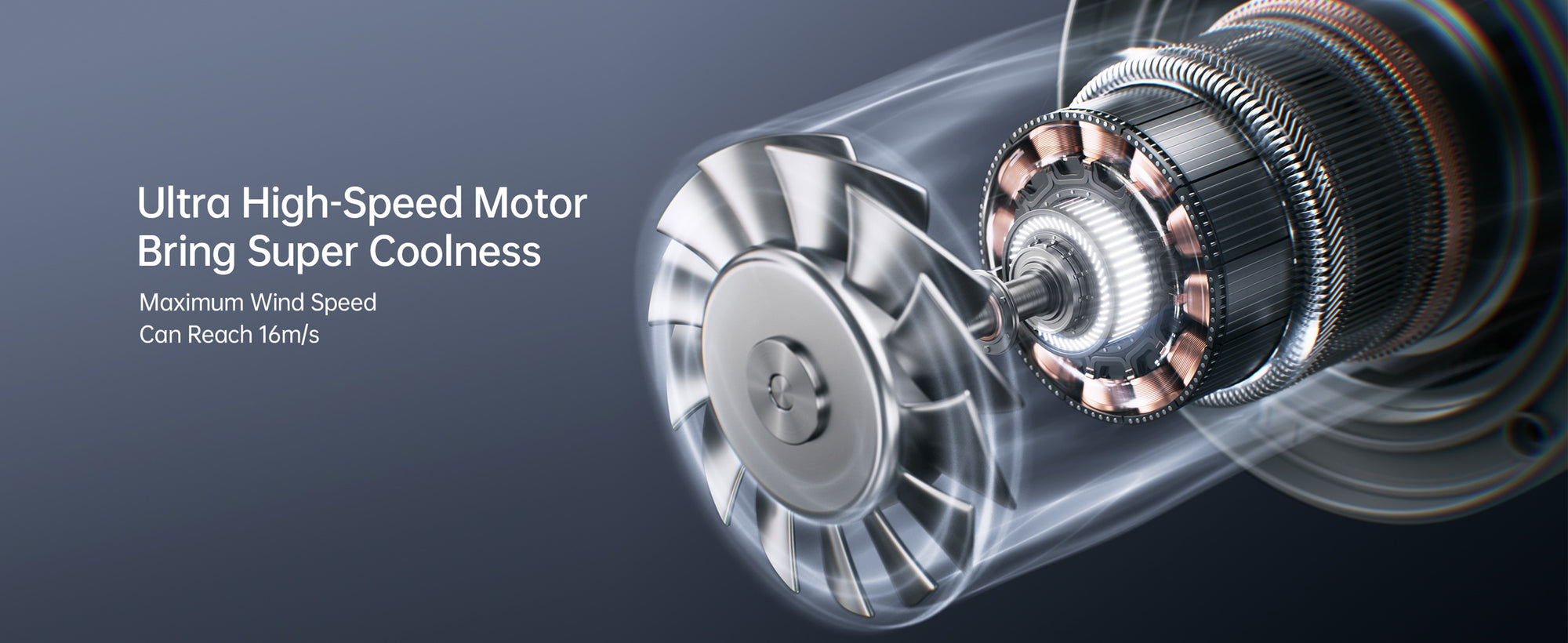 מהירויות מאוורר: 10 מצבי זרימה עד 45,000 RPM ו-16.5m/s