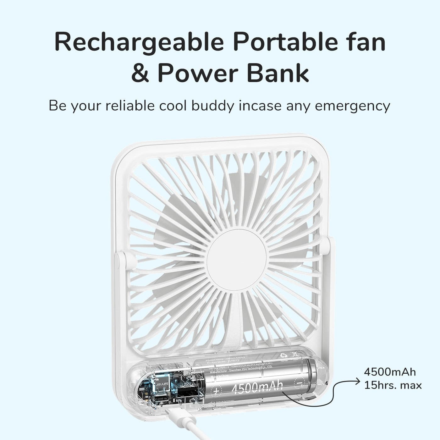 JISULIFE Table Fan Life1.